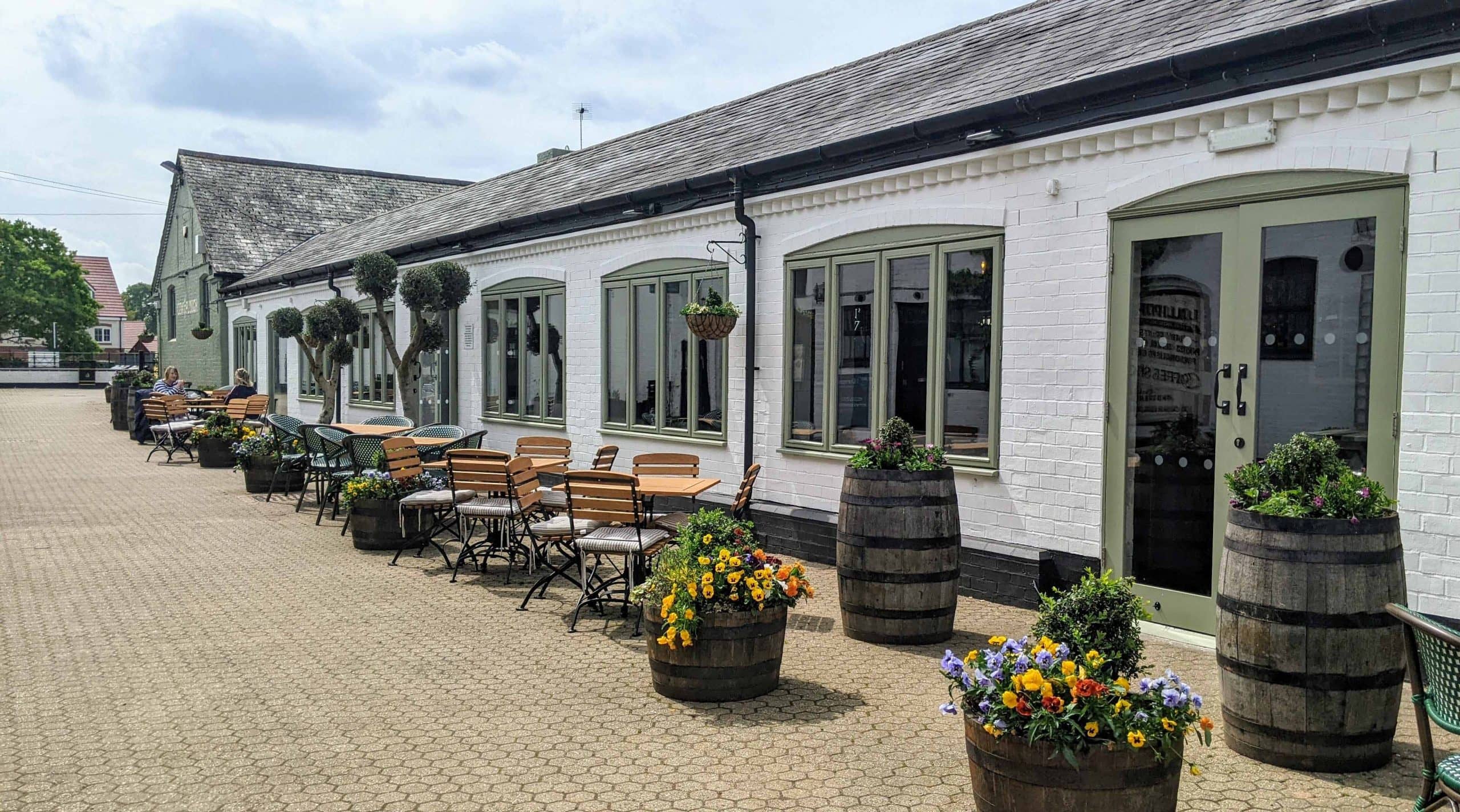 Cow & Plough courtyard at Stoughton Grange