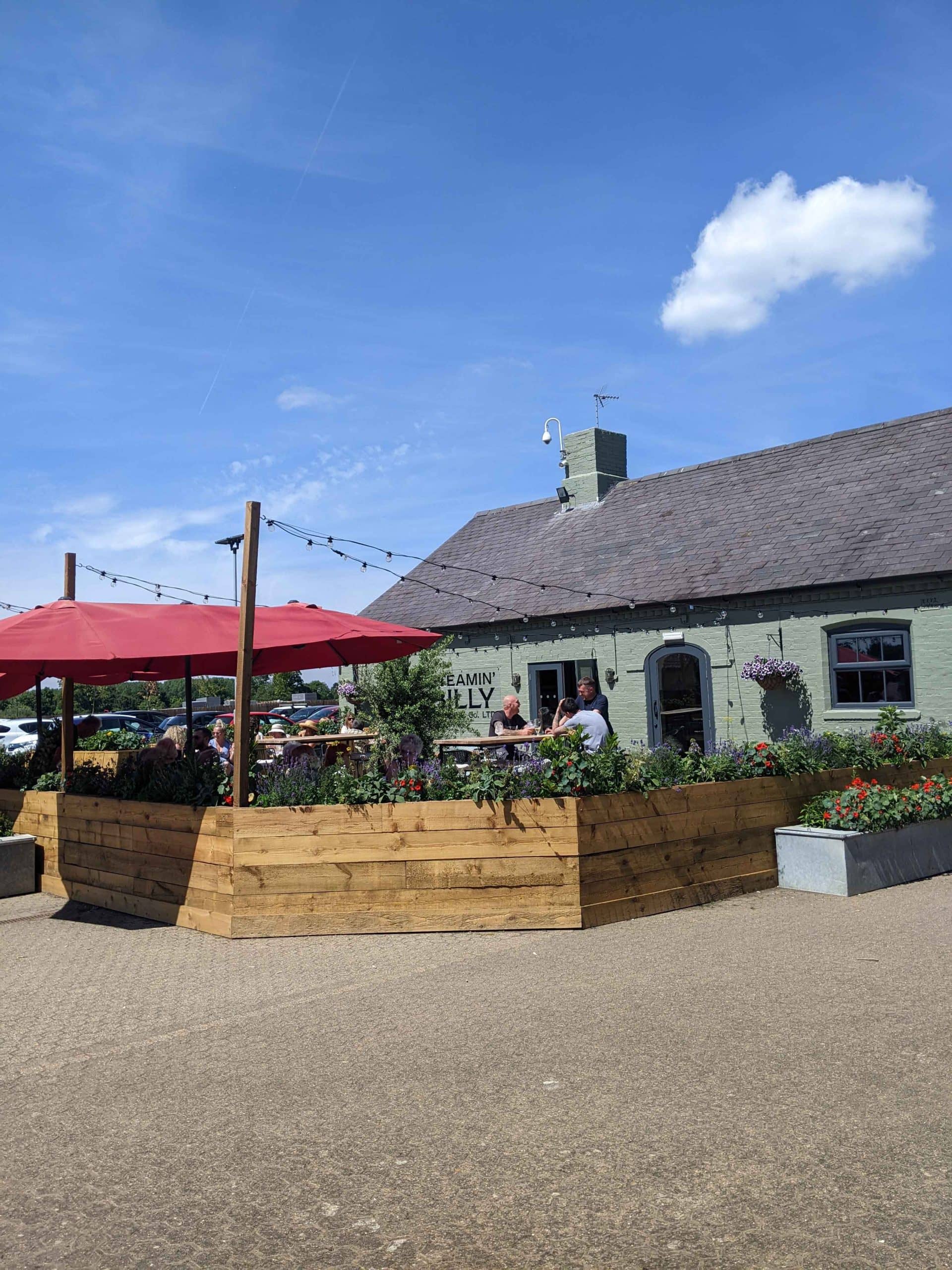 Outdoor dining at Stoughton Grange
